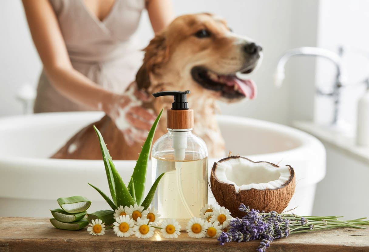 Natural ingredients for dog shampoo
